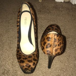 Fendi Cheeta Print Pump